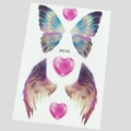 Tatouages temporaires étanches ailes de papillon et cœurs colorés pour maquillage visage - K8130-Ailes d'Ange Papillon Irisé