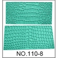 2-piece green crocodile texture fondant embossing mats for DIY cake decorating - NO.110-8 (Crocodile Pattern)