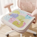 Nonslip office chair cushion with colorful cartoon monster pattern and HELLO text - Little Monster B