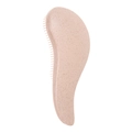 Minimalist detangling hairbrush in soft pink with trendy spotted texture and curved design - TT Detangling Brush / Orange Red