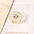 Cute transparent acrylic little yellow duck stationery clip for snacks and papers - Yellow Duck