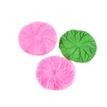 Stampi in silicone a foglia di loto rosa e verdi con trame di venature in rilievo - Rosa 17-854 (Foglia di Loto Piccola)