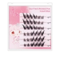 Self-adhesive segmented false eyelashes Fox style with a natural clustered flare look - Glue-Free Little Fox