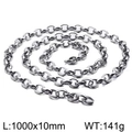 Macro detail van zilveren hiphop chunky ketting met afmetingen van 1000x10mm - 1 Meter 10mm Pure Ketting / Staalkleur