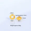 DIY gold-plated 2.8mm frosted round spacer bead for jewelry making and crafting - Frosted Saucer Bead 3mm (1pc)