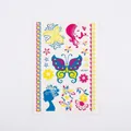 Waterproof fluorescent temporary tattoo sticker featuring butterflies and floral girl designs - Fluorescent DKCS-017