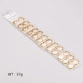 Set di 20 orecchini a cerchio dorati da 2,5mm in busta trasparente, peso 57g - Grande (Filo 2.5mm / Interno 15mm)