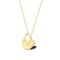 Creative minimalist gold sloth pendant necklace in stainless steel for women - Sloth Style (LN1424)