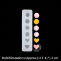 Pudding Silikonform für Kerzen und Seifen mit 6 verschiedenen Multi-Form-Hohlräumen - B209 Klein / Transparent