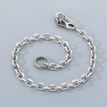 Street style titanium steel trousers chain featuring unique skull spring clasp in silver finish - 40CM / Skull Design 3