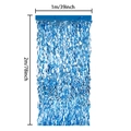 Blauer Lametta-Vorhang aus Metallfolie für Party-Hintergrund, Größe 1m x 2m Dekoration - 1m*2m / Blau