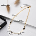 Elegant gold snake chain necklace with black and gold heart pendants for women - NK-19 Black Gold Multi Heart Necklace