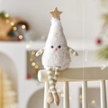 Bambola di peluche albero di Natale da 30cm con gambe lunghe a righe per la casa - 30cm / Bianco