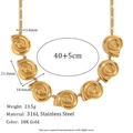 Bohemian 18K gold plated stainless steel snail shell link necklace with Figaro chain style - Gold Snail Shell Link Figaro Chain Necklace