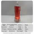 Κόκκινο LED κερί με αστέρια και πλαστική βάση 6,5x18cm για ατμοσφαιρική διακόσμηση - 6.5 * 18cm Κόκκινο με Αστέρια με Βάση [Έγχρωμο Κουτί]