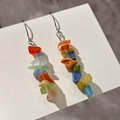 2502116 Colorful Beaded Earrings