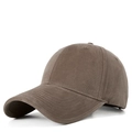 Classic washed cotton baseball cap in premium brown featuring an adjustable fit - M (57-60cm) / Coffee