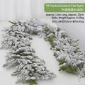 PE Flocked Garland Flat Type