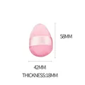 Pink teardrop makeup sponge with ribbon handle, non-latex blender, 58x42x18mm size - Pink / Medium (1pc Loose)
