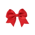 Lazo para el pelo de cinta de grosgrain roja hecho a mano para accesorios de niña - Rojo