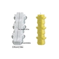 DIY Christmas deer head 3-stack silicone mold for resin candles with size dimensions - 3-Link Stacked Reindeer