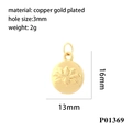 Estilo De Colgante Con Patrón De Loto (P01369)