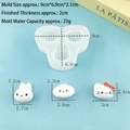 Cartoon animal silicone mold for DIY resin crafts with rabbit and puppy shapes - Rabbit Dog Cat