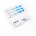 Teeth whitening kit including 3 blue gel syringes, LED light and transparent mouth tray - White No Logo (for Export Only Prohibited From Domestic Sale Or Personal Use. Purchasing This Item Constitutes Acceptance Of This Disclaimer And Assumes Liability).