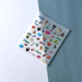 Gedetailleerde 5D-reliëf nagelstickers met wereldberoemde monumenten zoals de Chinese Muur - FEB-360 (Wereldcultuur Thema)