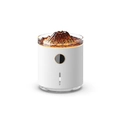 Mini volcano aromatherapy humidifier in white with glowing lava light and water level window - 127-RGB Gradient-White-1200mAh Battery
