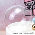 15cm diameter clear acrylic ball cake topper for flower fairy princess birthday decor - 8 Inch Glass Ball Cake Cover