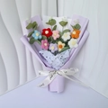 Knitted Yarn Bouquet / Colorful Flower
