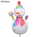 Detail of 130x85cm giant snowman foil balloon for Christmas Eve party decorations - New Large Snowman / 130x85cm