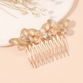 Peigne à cheveux baroque papillon doré pour femmes en alliage durable accessoire - Doré