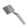Professionele grijze barber fade kam met lang handvat voor salonkapsels en styling - Oud Grijs / Enkel Stuk