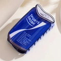 Blue soda can hair claw clip made of PVC with sports drink pattern and anti-slip grip - Blue Sports Drink Style (3)