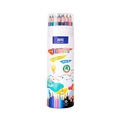 36-color erasable colored pencils set in a decorative cylindrical paper tube container - 36 Colors Erasable Colored Pencils