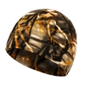 Winter camouflage fleece beanie in brown orange and black for outdoor sports hiking and skiing - Camouflage-1 (Standard)
