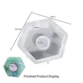 Detailed hexagon silicone mold for DIY resin clock with 18cm and 20.2cm dimensions - Hexagonal Vase
