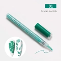 Groene acryl nagelkunst marker voor DIY tekenen met inkt op waterbasis en fijne punt - #01 Donkergroen