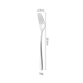 Polished silver 304 stainless steel dinner fork with dimensions 20.5cm and 54g weight - Elegant Fish Fork