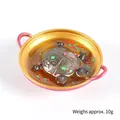 Miniatur-Eintopfmodell aus Harz mit realistischen Details für Puppenhaus-Dekoration - Durchmesser 5.5cm / Schildkröte