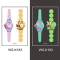 Luminous kids watch tattoo stickers WS-K183 featuring dolphins and fairy designs - Luminous Watch Style (WS-K183)