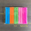 Set di 10 clip di chiusura in plastica da 11 cm in blu, arancione, verde e rosa - 11cm 5 Colori 10 Pezzi