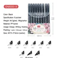 Black waterproof fineliner pen set of 9 professional drawing nibs for sketching - 9 Pieces Set