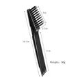 Hairbrush cleaner tool with dimensions 16.5cm long and 2.5cm wide brush head - Large Metal Wire Cleaning Rake / Black