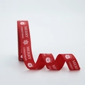 Red Christmas grosgrain ribbon with white Merry Christmas text and Santa Claus patterns - 2.5cm Red Ribbon 20 Yards