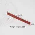 Brown 10cm PVC artificial chocolate wafer bar model with realistic texture and 1cm diameter - Dark Brown Chocolate Stick