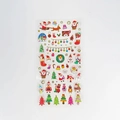 Pegatinas navideñas con lámina dorada, calcomanías de PVC para regalos festivos - YLCP-06