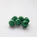 Group of 17mm candy green metal pet bells for DIY creative keychains and decor - Dark Green